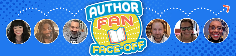 Author Fan Face Off logo with author headshots