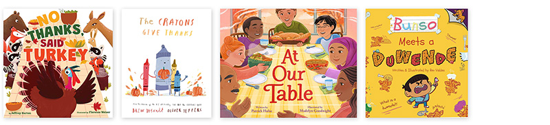 4 Thanksgiving picture book covers